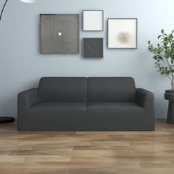 Vidaxl - Housse extensible canapé 2places Anthracite Jersey de polyester