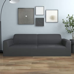 Vidaxl - Housse extensible de canapé 2places Anthracite Jersey polyester