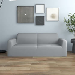 Vidaxl - Housse extensible de canapé 2 places Gris Jersey de polyester
