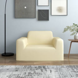 Vidaxl - Housse extensible de canapé Crème Jersey de polyester