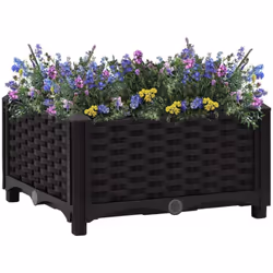 Ce lit surélevé est un excellent choix pour cultiver une variété de fleurs ou de plantes, ce qui en fait un excellent supplém ...