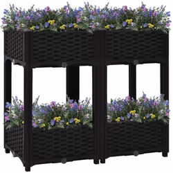 Ce lit surélevé est un excellent choix pour cultiver une variété de fleurs ou de plantes, ce qui en fait un excellent supplém ...