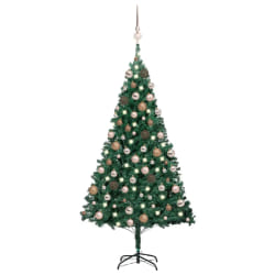 vidaXL Arbre artificiel pré-éclairé - Vert - 150 cm