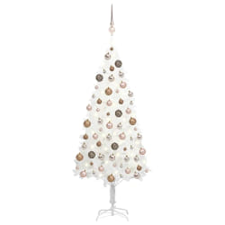 vidaXL Arbre pré-éclairé 120 cm Blanc