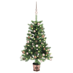 vidaXL Arbre de Noël pré-éclairé 65 cm - Vert