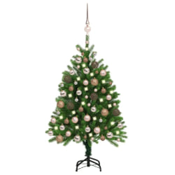vidaXL Arbre de Noël LED et Boules 120 cm