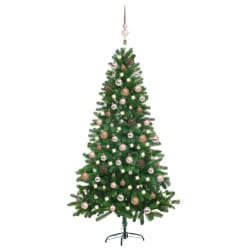 vidaXL Sapin de Noël LED 180 cm Vert