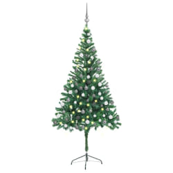 VIDAXL Arbre de Noël 180 cm avec boules - Vert