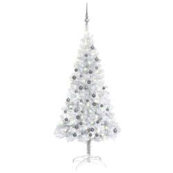 vidaXL Sapin de Noël Argenté 120 cm