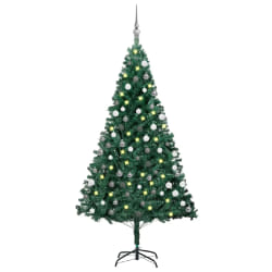vidaXL Arbre de Noël pré-éclairé - 150 cm - Vert
