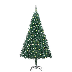 vidaXL Arbre de Noël pré-éclairé - 210 cm