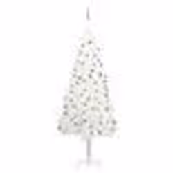 vidaXL Arbre de Noël artificiel pré-éclairé et boules blanc 240 cm - TU