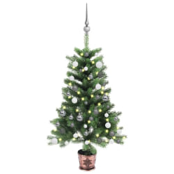 vidaXL Arbre de Noël pré-éclairé - 90 cm