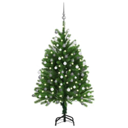 vidaXL Arbre de Noël pré-éclairé - Vert - 120 cm