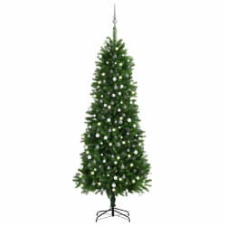 Arbre de Noël vidaXL Vert 240 cm LED