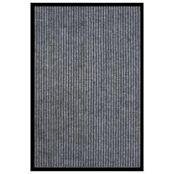 vidaXL Paillasson rayé Gris 80x120 cm - TU