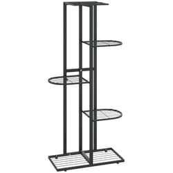Vidaxl - Support pour plantes 5 niveaux 43x22x98 cm Noir Métal