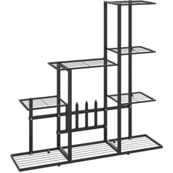 Vidaxl - Support pour plantes 94,5x25x88 cm Noir Métal