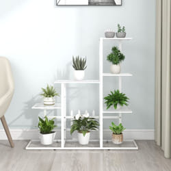 Vidaxl - Support pour plantes 94,5x25x88 cm Blanc Métal