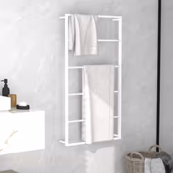 Ce porte-serviette est un supplément pratique ainsi que décoratif à votre salle de bain. Le porte-serviette est fabriqué en a ...