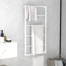 Vidaxl - Porte-serviette Blanc 60x10x116 cm Acier