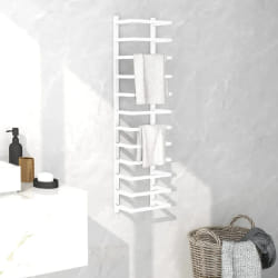 vidaXL Porte-serviette - Blanc