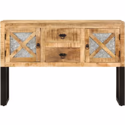 Ce buffet en bois, de style industriel, est destiné à devenir un complément idéal dans votre pièce avec son utilité pratique. ...