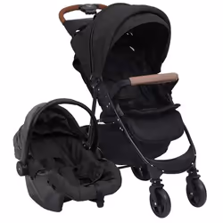 vidaXL Poussette pour bébé 3-en-1 Anthracite Acier - TU