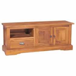 Ce meuble TV en bois de style colonial, au design à la fois tendance et pratique, est destiné à être un point de mire de votr ...
