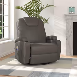 VidaXL 335850 Fauteuil massant électrique Anthracite - Vue supplémentaire 2