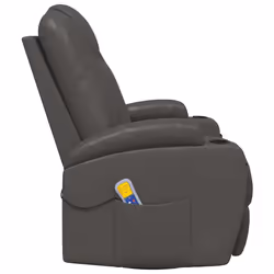 VidaXL 335850 Fauteuil massant électrique Anthracite - Vue supplémentaire 4