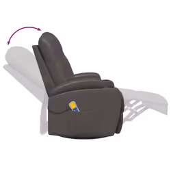 VidaXL 335850 Fauteuil massant électrique Anthracite - Vue supplémentaire 5