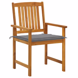 VidaXL 3078167 chaise d'extérieur Terrace Siège rembourré Bois d'acacia Gris - Vue supplémentaire 2