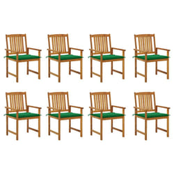 VidaXL 3078171 chaise d'extérieur Terrace Siège rembourré Bois d'acacia Vert
