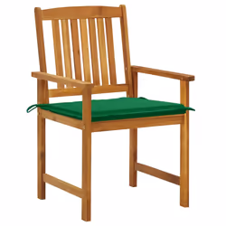 VidaXL 3078171 chaise d'extérieur Terrace Siège rembourré Bois d'acacia Vert