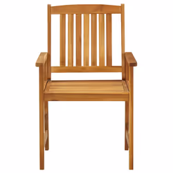 VidaXL 3078173 chaise d'extérieur Terrace Siège rembourré Bois d'acacia Noir - Vue supplémentaire 5