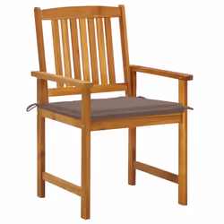 VidaXL 3078174 chaise d'extérieur Terrace Siège rembourré Bois d'acacia Taupe - Vue supplémentaire 2