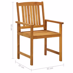 VidaXL 3078174 chaise d'extérieur Terrace Siège rembourré Bois d'acacia Taupe - Vue supplémentaire 8