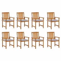 VidaXL 3078180, Terrace, Siège rembourré, Bois d'acacia, Polyester, 610 mm, 570 mm