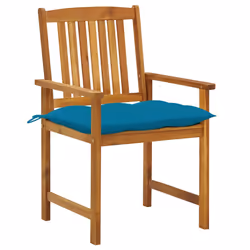VidaXL 3078197 chaise d'extérieur Terrace Siège rembourré Bois d'acacia Bleu - Vue supplémentaire 2
