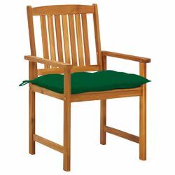 VidaXL 3078198 chaise d'extérieur Terrace Siège rembourré Bois d'acacia Vert - Vue supplémentaire 2