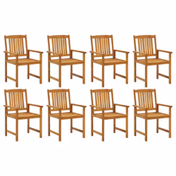VidaXL 3078199 chaise d'extérieur Terrace Siège rembourré Bois d'acacia Rouge - Vue supplémentaire 3