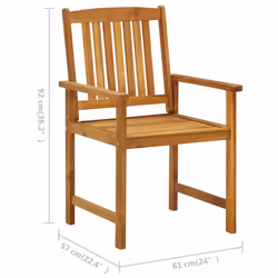 VidaXL 3078199 chaise d'extérieur Terrace Siège rembourré Bois d'acacia Rouge - Vue supplémentaire 8