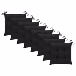 VidaXL 3078200 chaise d'extérieur Terrace Siège rembourré Bois d'acacia Noir - Vue supplémentaire 5