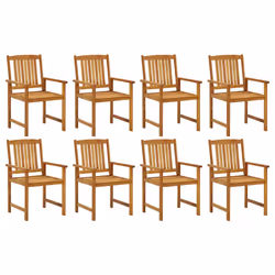 VidaXL 3078203 chaise d'extérieur Terrace Siège rembourré Bois d'acacia Bleu