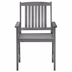 VidaXL 3078223 chaise d'extérieur Terrace Siège rembourré Bois d'acacia Gris - Vue supplémentaire 4