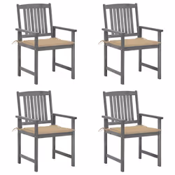 VidaXL 3078225, Terrace, Siège rembourré, Bois d'acacia, Beige, Polyester, 610 mm