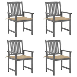 VidaXL 3078225 chaise d'extérieur Terrace Siège rembourré Bois d'acacia Beige