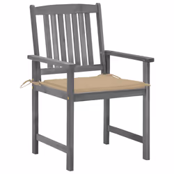 VidaXL 3078225 chaise d'extérieur Terrace Siège rembourré Bois d'acacia Beige