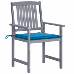 VidaXL 3078226 chaise d'extérieur Terrace Siège rembourré Bois d'acacia Bleu